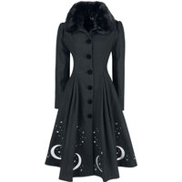 Hell Bunny - Rockabilly Mantel - Interstellar Coat - XS bis 4XL - für Damen - Größe 3XL - schwarz von hell bunny