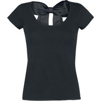 Hell Bunny - Rockabilly T-Shirt - Celine Top - XS bis 4XL - für Damen - Größe 3XL - schwarz von hell bunny