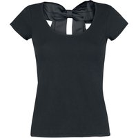 Hell Bunny - Rockabilly T-Shirt - Celine Top - XS bis 4XL - für Damen - Größe XXL - schwarz von hell bunny