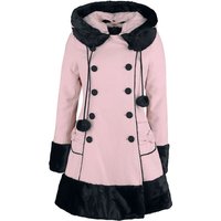 Hell Bunny - Rockabilly Wintermantel - Sarah Jane Coat - XS bis 4XL - für Damen - Größe 3XL - rosa von hell bunny