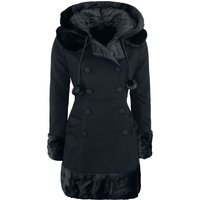 Hell Bunny - Rockabilly Wintermantel - Sarah Jane Coat - XS bis 4XL - für Damen - Größe XXL - schwarz von hell bunny