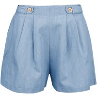 Hell Bunny Short - Utah Shorts - XS bis M - für Damen - Größe S - blau von hell bunny