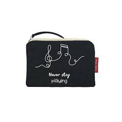 hello-bags Damen N-001-NEVERSTOP Geldbörse, Schwarz von hello-bags