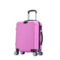 hengboyihg Trolley-Koffer Boardable, Freizeit- Und Multifunktionaler Business-Trolley, ABS Boardable Passwort-Reisekoffer Reisekoffer (Color : Pink, Size : A) von hengboyihg