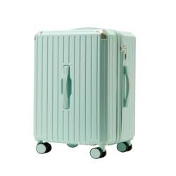 hengboyihg Trolley-Koffer Gepäck-Trolley-Koffer, Multifunktionaler Koffer for Damen Und Herren, Passwort-Koffer for Herren Und Damen Reisekoffer (Color : Green, Size : A) von hengboyihg