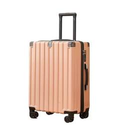hengboyihg Trolley-Koffer Gepäck-Trolley-Koffer, Multifunktionaler Koffer for Männer Und Frauen, Passwort-Koffer for Männer Und Frauen Reisekoffer (Color : Pink, Size : A) von hengboyihg