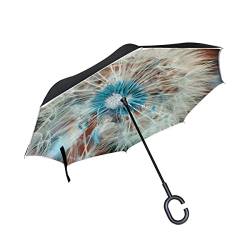 hengpai Pusteblume Nahaufnahme umgekehrt verkehrt herum Regenschirm Autos Unigue Winddicht UV Proof von hengpai