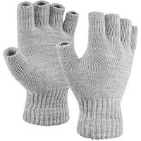 herémood Strickhandschuhe fingerlose Winterhandschuhe Halbfinger Rippstrick Damen Herren von herémood