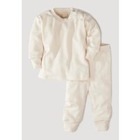 hessnatur Baby Pyjama Regular aus Bio-Baumwolle - natur - Größe 62/68 von hessnatur