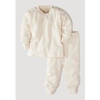 hessnatur Baby Pyjama Regular aus Bio-Baumwolle - natur - Größe 74/80 von hessnatur