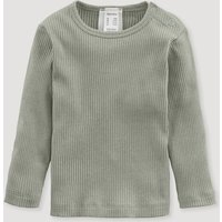 hessnatur Baby Shirt Regular aus Bio-Baumwolle mit Schurwolle - grün - Größe 74/80 von hessnatur