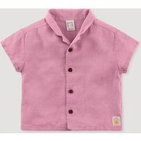 hessnatur Baby Shirt Regular aus Leinen mit Bio-Baumwolle - lila - Größe 62/68 von hessnatur