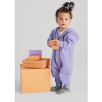 hessnatur Baby Softfleece Overall Regular aus Bio-Baumwolle - lila - Größe 50/56 von hessnatur