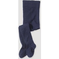 hessnatur Baby Woll-Strumpfhose aus Bio-Merino- mit Bio-Baumwolle - blau - Größe 74/80 von hessnatur