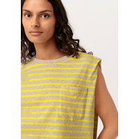 hessnatur Damen Ärmelloses Shirt aus Bio-Baumwolle mit Hanf - gelb - Größe 42 von hessnatur