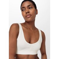 hessnatur Damen Bustier PURE BALANCE aus Bio-Baumwolle und Tencel™ Modal - weiß - Größe 38 von hessnatur