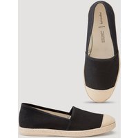 hessnatur Damen Espadrilles - schwarz - Größe 36 von hessnatur