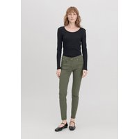 hessnatur Damen Five-Pocket Hose Skinny aus TENCEL™ Lyocell mit Bio-Baumwolle - grün - Größe 38 von hessnatur