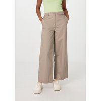 hessnatur Damen Hose Culotte Regular aus Bio-Baumwolle - beige - Größe 40 von hessnatur