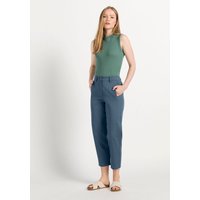 hessnatur Damen Hose aus Bio-Baumwolle - blau - Größe 34 von hessnatur