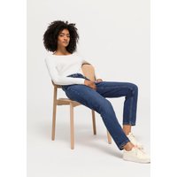 hessnatur Damen Jeans Hanna Mom Fit aus Bio-Denim - blau - Größe 27/32 von hessnatur