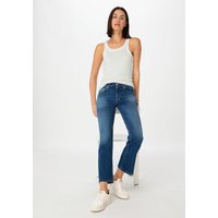 hessnatur Damen Jeans Kick Flared Slim aus Bio-Denim - blau - Größe 29/29 von hessnatur