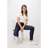 hessnatur Damen Jeans LINA Mid Rise Skinny aus Bio-Denim - blau - Größe 26/30 von hessnatur