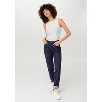 hessnatur Damen Jeans MARIE Mid Rise Straight aus Bio-Denim - blau - Größe 27/32 von hessnatur