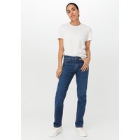 hessnatur Damen Jeans MARIE Mid Rise Straight aus Bio-Denim - blau - Größe 33/32 von hessnatur