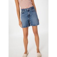 hessnatur Damen Jeans Shorts Relaxed aus Bio-Denim - blau - Größe 28 von hessnatur