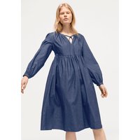 hessnatur Damen Jeanskleid aus Bio-Baumwolle - blau - Größe 36 von hessnatur