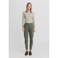 hessnatur Damen Jersey-Hose Regular aus Bio-Baumwolle - grün - Größe 38 von hessnatur