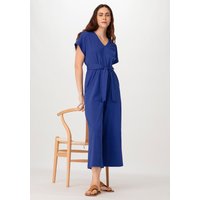 hessnatur Damen Jersey Jumpsuit Relaxed aus Bio-Baumwolle - blau - Größe 48 von hessnatur