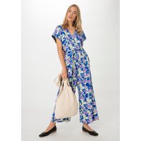 hessnatur Damen Jersey-Overall Relaxed aus Bio-Baumwolle - blau - Größe 44 von hessnatur