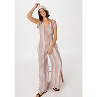 hessnatur Damen Jumpsuit Relaxed aus Leinen - beige - Größe 36 von hessnatur