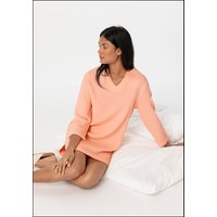 hessnatur Damen Musselin Nachthemd Relaxed PURE COMFORT - orange - Größe 36 von hessnatur