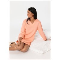 hessnatur Damen Musselin Nachthemd Relaxed PURE COMFORT - orange - Größe 38 von hessnatur