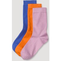 hessnatur Damen-Socken im 3er-Pack aus Bio-Baumwolle - rosa - Größe 41-43 von hessnatur