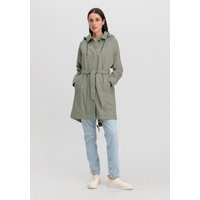 hessnatur Damen Sommerparka Nature SHELL Regular aus Bio-Baumwolle - grün - Größe 36 von hessnatur