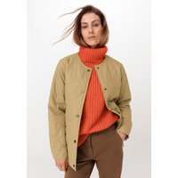 hessnatur Damen Steppjacke Nature Shell Relaxed aus Bio-Baumwolle mit Woll-Wattierung - gelb - Größe M von hessnatur