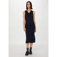 hessnatur Damen Strickkleid Midi Slim aus Bio-Baumwolle - blau - Größe XS von hessnatur