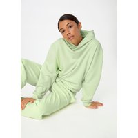 hessnatur Damen Sweatshirt Hoodie Relaxed aus Bio-Baumwolle - grün - Größe 36 von hessnatur