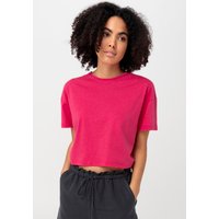hessnatur Damen T-Shirt aus Bio-Baumwolle mit Hanf - lila - Größe 44 von hessnatur
