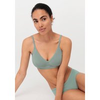 hessnatur Damen Triangel-BH aus Bio-Baumwolle und Tencel™Modal - grün - Größe 80D von hessnatur