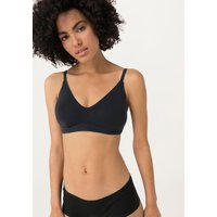 hessnatur Damen Triangel-BH aus Bio-Baumwolle und Tencel™Modal - schwarz - Größe 85E von hessnatur