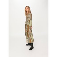 hessnatur Damen WUNDERKIND X HESSNATUR Paisley-Kleid aus LENZING™ ECOVERO™ - beige - Größe 34 von hessnatur