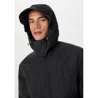 hessnatur Herren Allwetter-Jacke Relaxed NATURE SHELL aus Bio-Baumwolle - schwarz - Größe 54 von hessnatur