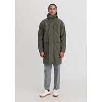 hessnatur Herren Allwetter Parka Relaxed NATURE SHELL aus Bio-Baumwolle - grün - Größe 50 von hessnatur