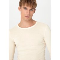 hessnatur Herren Langarmshirt Regular im 2er-Pack PURE NATURE aus Bio-Baumwolle - natur - Größe 4 von hessnatur