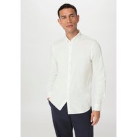 hessnatur Herren Oxford-Hemd Regular aus Bio-Baumwolle - weiß - Größe L (43/44) von hessnatur